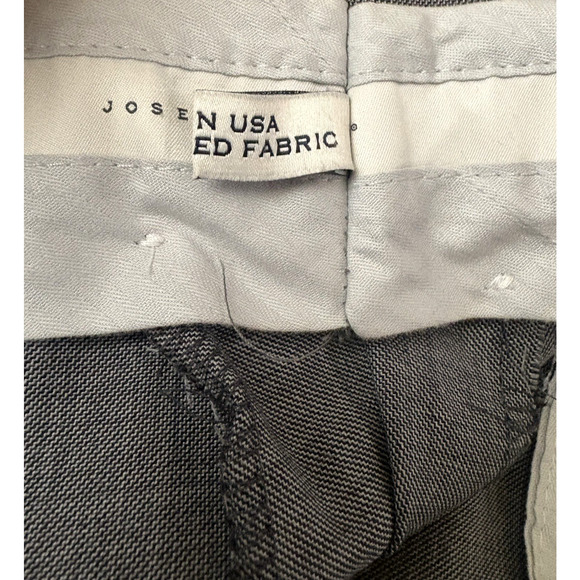 Joseph Abboud Tollegno 1900 Pants Gray Size 40R 100% Wool/Laine - Picture 7 of 11